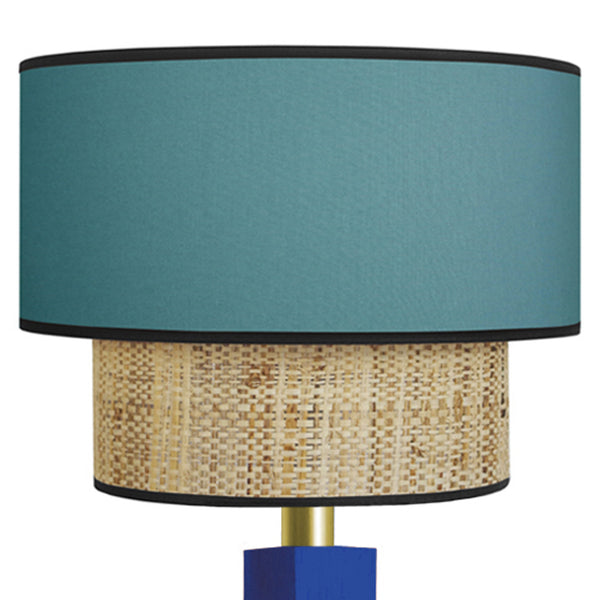 Lampadaire SIRACUSA bois colonne cube