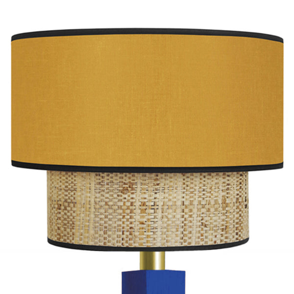 Lampadaire SIRACUSA bois colonne cube