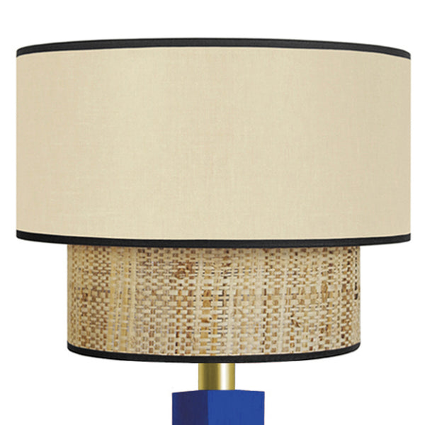 Lampadaire SIRACUSA bois colonne cube