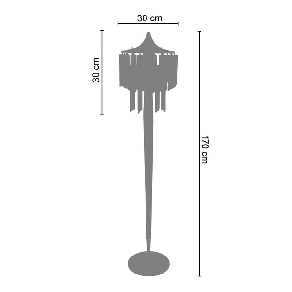 lampadaire LEIPZIG métal colonne
