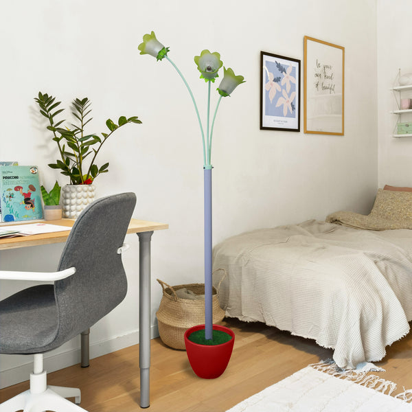 lampadaire FIORE ceramique verre bras