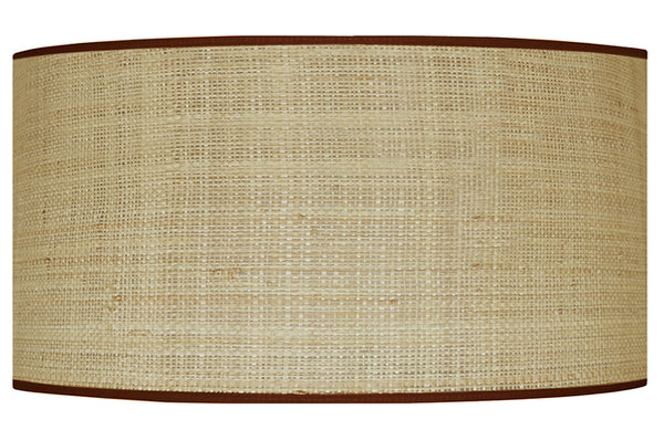 Abat-jour TOSEL CYLINDRIQUE 50,tissu , H30xD50xP50  cm.