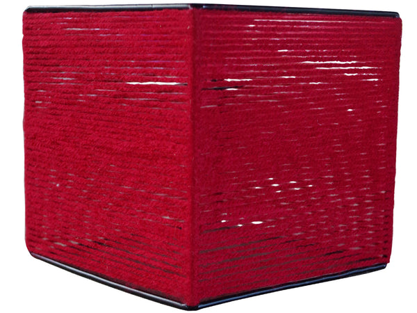 Abat-jour TOSEL OSCAR CARRÉ 25,métal,fibre, H25xD25xP25  cm.