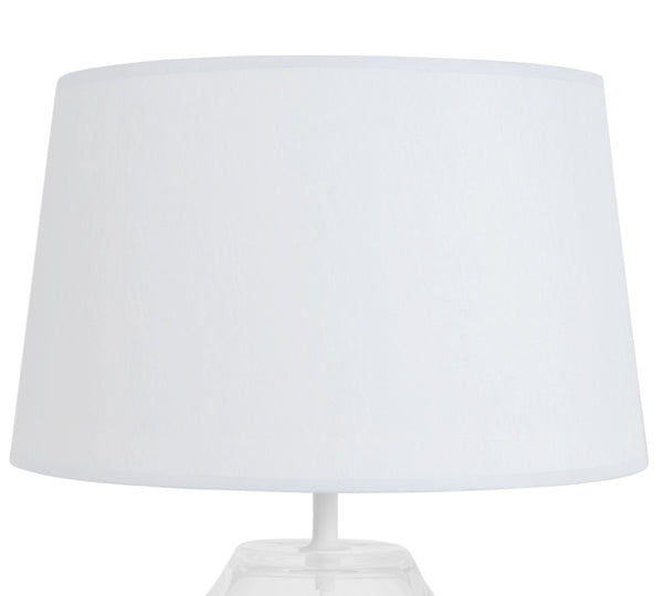 Lampe a poser TOSEL VASE,verre  , H44xD30xP30  cm.