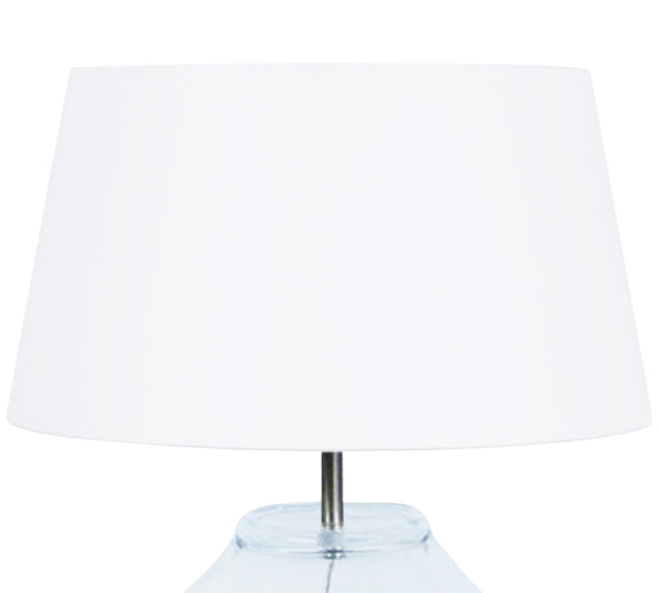 Lampe a poser TOSEL VASE,verre  , H44xD30xP30  cm.