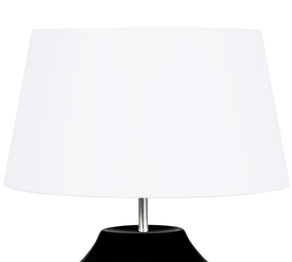 Lampe a poser TOSEL VASE,verre  , H44xD30xP30  cm.