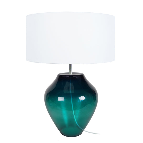 Lampe a poser TOSEL VASE,verre , H45xD30xP30  cm.