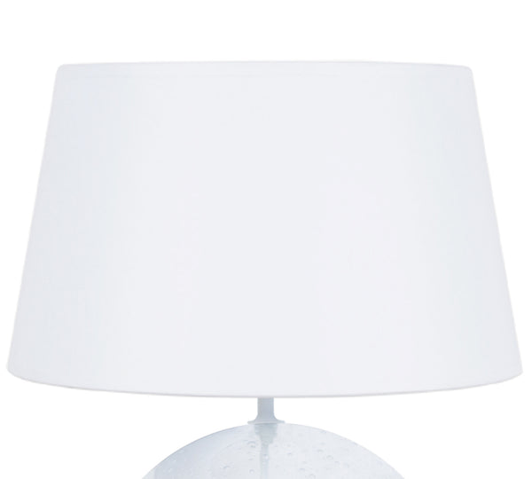 Lampe a poser TOSEL BURNABY,verre  , H50xD35xP35  cm.