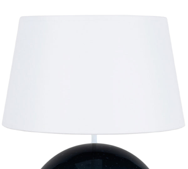 Lampe a poser TOSEL BURNABY,verre  , H50xD35xP35  cm.