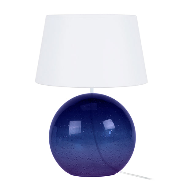 Lampe a poser TOSEL BURNABY,verre  , H50xD35xP35  cm.