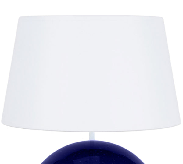 Lampe a poser TOSEL BURNABY,verre  , H50xD35xP35  cm.