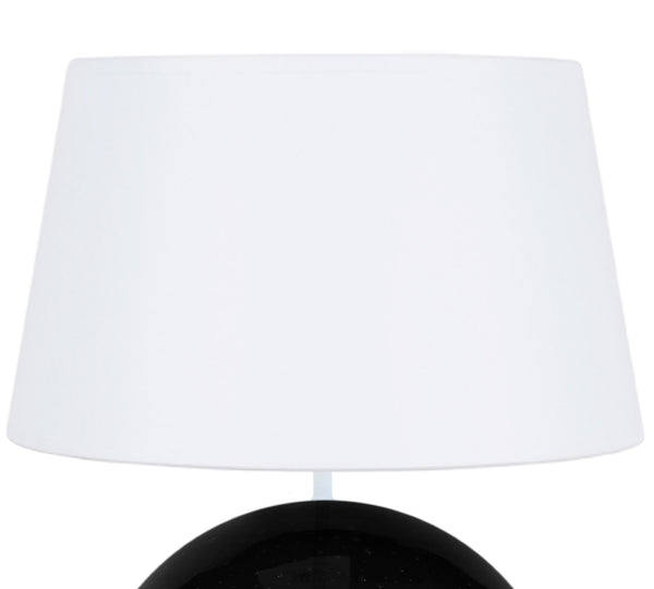 Lampe a poser TOSEL BURNABY,verre  , H50xD35xP35  cm.