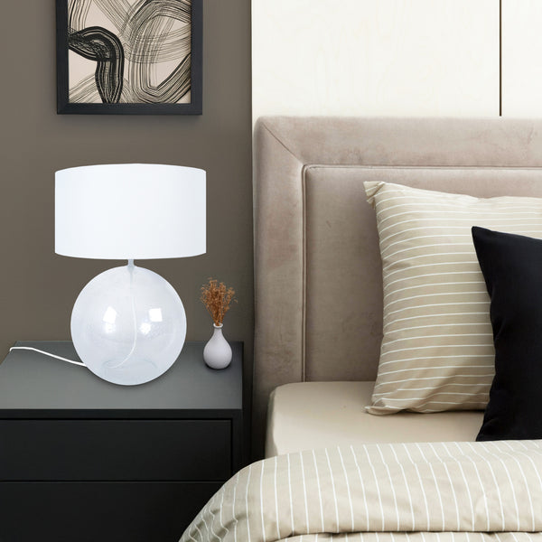 lampe a poser BURNABY boule verre