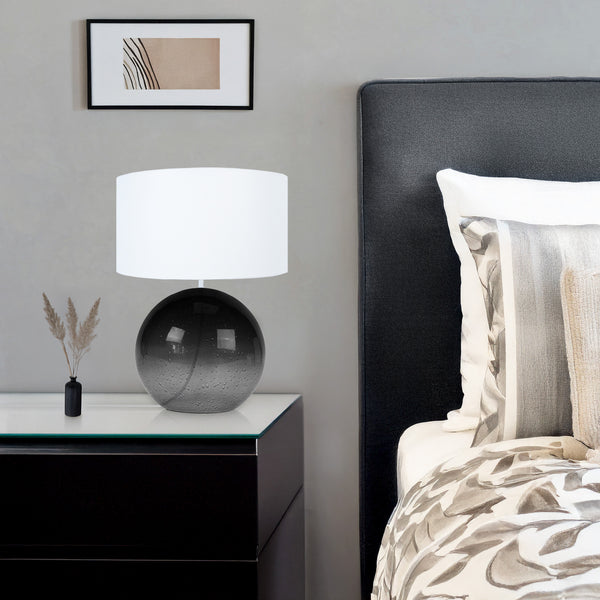 lampe a poser BURNABY boule verre