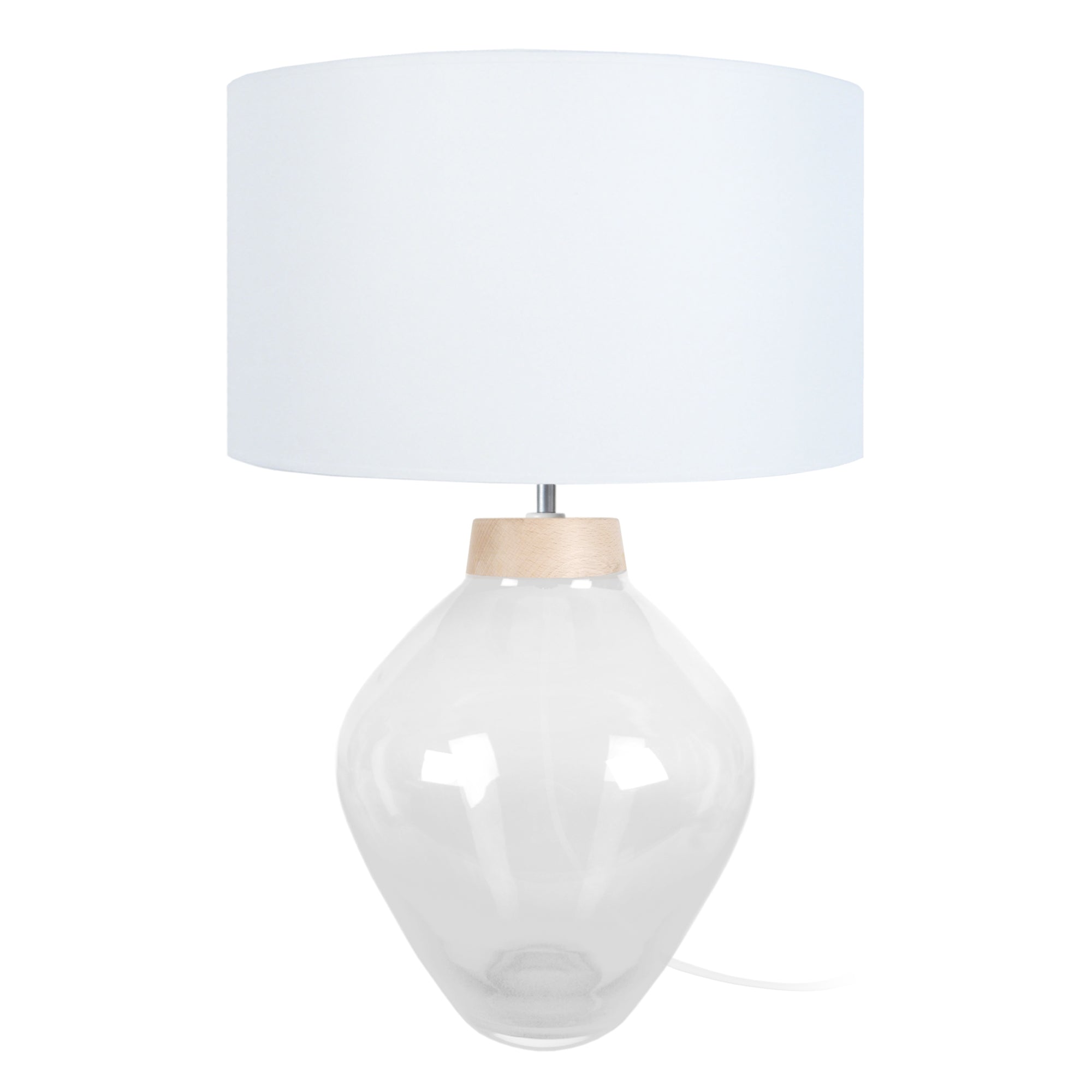 Lampe de salon TOSEL WINNIPEG,verre  , H60xD40xP40  cm.