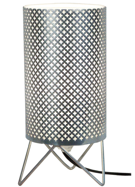 Lampe de chevet TOSEL STOCKHOLM,métal, verre  H27xD12xP12  cm.