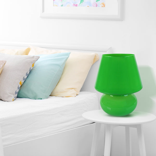 Lampe a poser TOSEL GRAND CHAMPIGNON,verre, H37xD30xP30  cm.