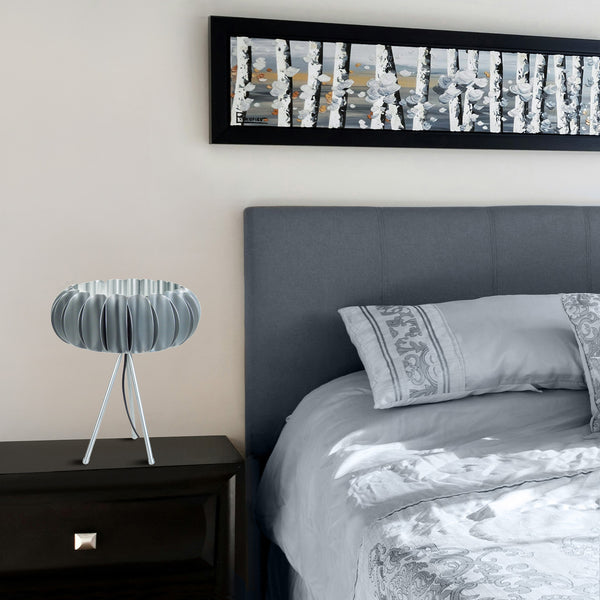 Lampe a poser TOSEL TIAGO,métal , H35xD30xP30  cm.