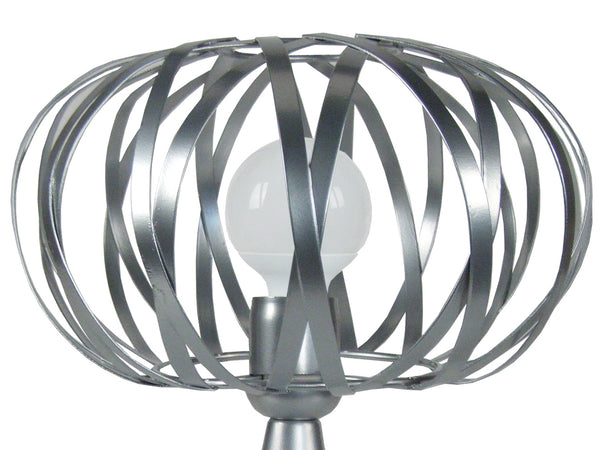 Lampe a poser TOSEL CITROUILLE,métal , H45xD30xP30  cm.