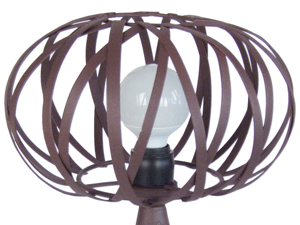 Lampe a poser TOSEL CITROUILLE,métal , H45xD30xP30  cm.