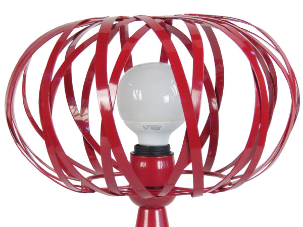 Lampe a poser TOSEL CITROUILLE,métal , H45xD30xP30  cm.