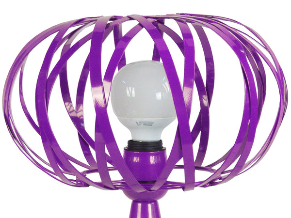 Lampe a poser TOSEL CITROUILLE,métal , H45xD30xP30  cm.