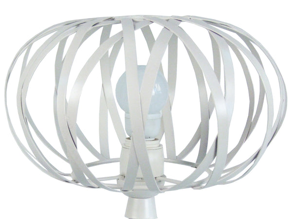Lampe a poser TOSEL CITROUILLE,métal , H45xD30xP30  cm.