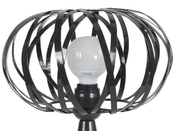 Lampe a poser TOSEL CITROUILLE,métal , H45xD30xP30  cm.