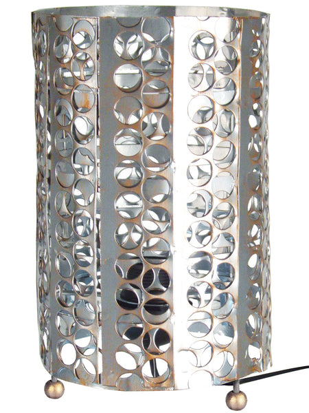 Lampe de chevet TOSEL ZEN,métal, H29xD16xP16  cm.