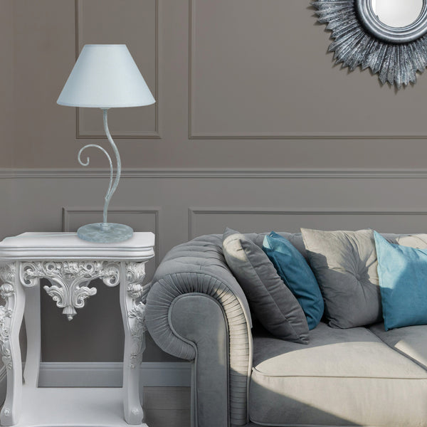 Lampe a poser TOSEL CÔTE D'IVOIRE A,métal, tissu , H50xD25xP25  cm.