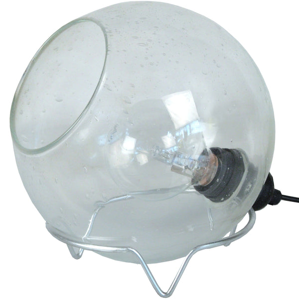 Lampe de chevet TOSEL BOULLEGOSA,verre , H19xD20xP20  cm.