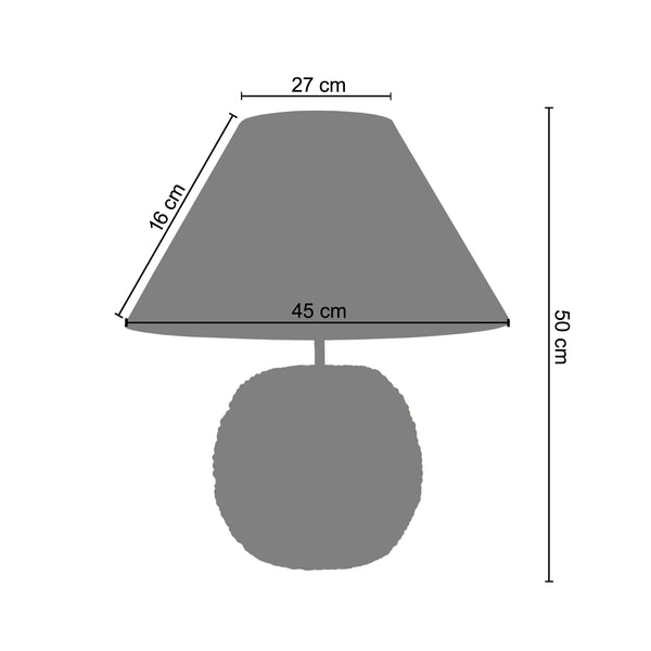 <transcy>Candeeiro de Mesa TROMPETA-CORDES   30cm - 1 Luz </transcy>