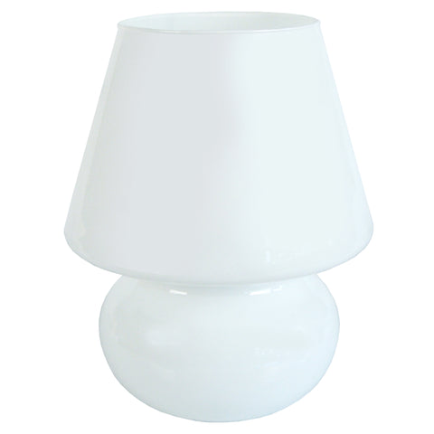 Lampe a poser TOSEL FUNGUS,verre , H35,5xD26,5xP26,5  cm.