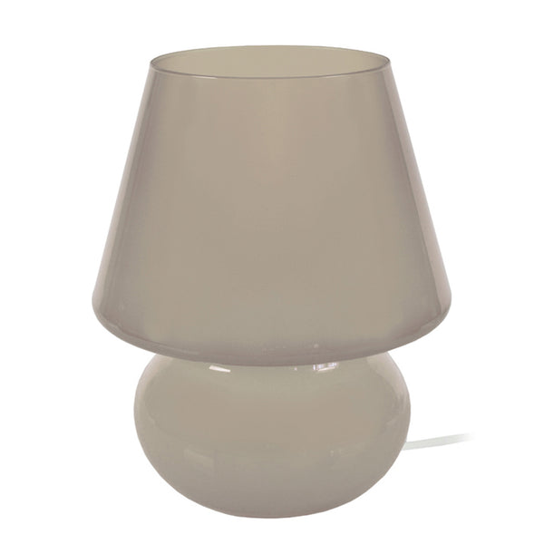 Lampe a poser TOSEL FUNGUS,verre , H35,5xD26,5xP26,5  cm.