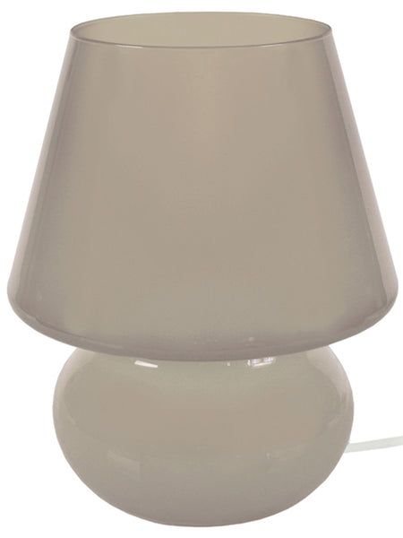 Lampe a poser TOSEL FUNGUS,verre , H35,5xD26,5xP26,5  cm.