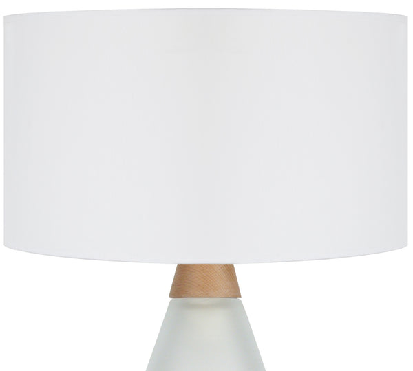 Lampe a poser TOSEL KUOPIO,verre , H53xD35xP35  cm.