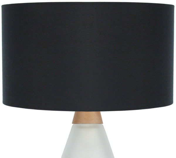 Lampe a poser TOSEL KUOPIO,verre , H53xD35xP35  cm.