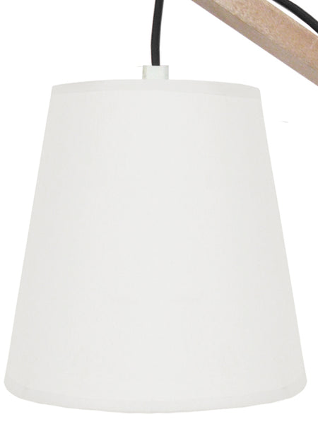 Lampe de chevet TOSEL CHICKEN FOOT,bois, H51xD28xP28  cm.