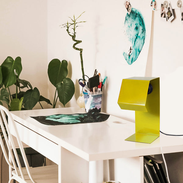 Candeeiro de mesa EUREKA retangular metal