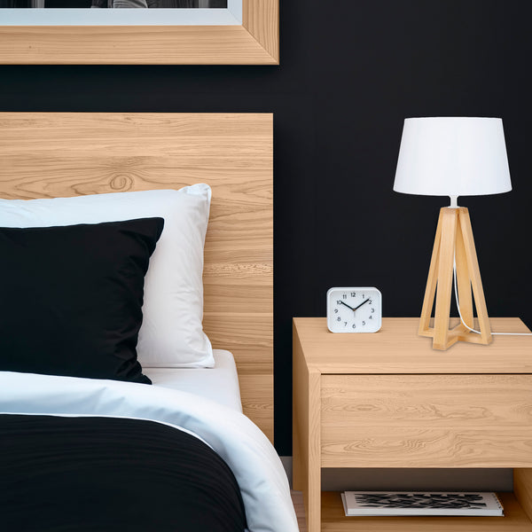 Lampe a poser LINKOPING quadripode bois