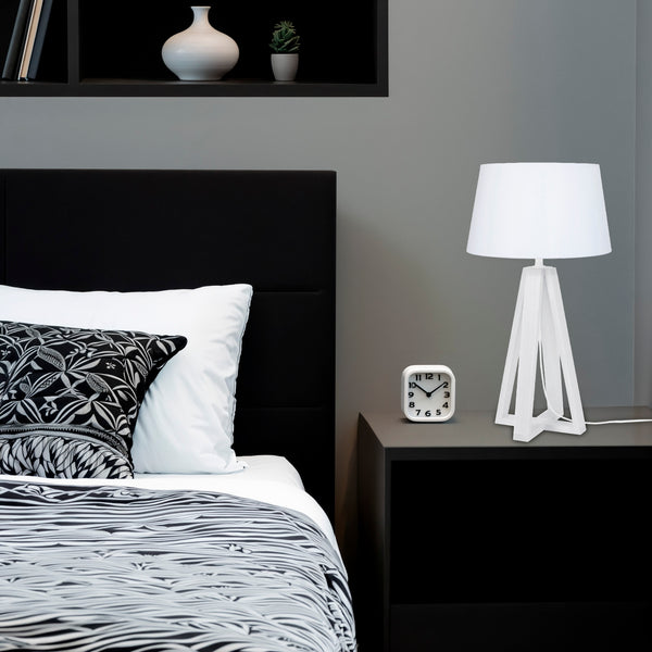 Lampe a poser LINKOPING quadripode bois