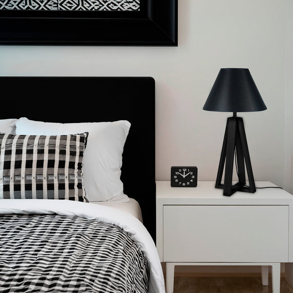 Lampe a poser LINKOPING quadripode bois