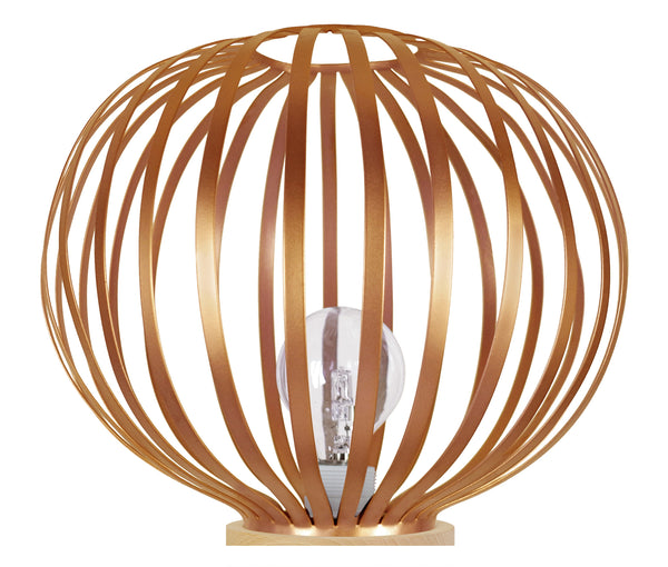 Lampe a poser TOSEL LAM.DAVOS,métal , H35xD36xP36  cm.