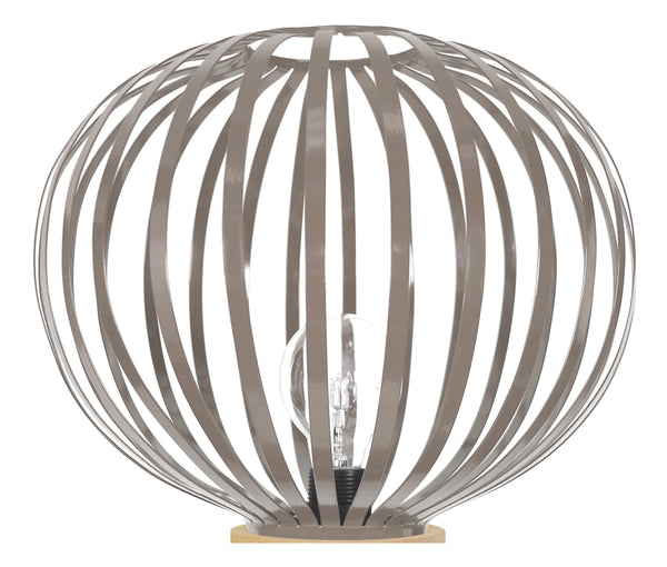 Lampe a poser TOSEL LAM.DAVOS,métal , H35xD36xP36  cm.