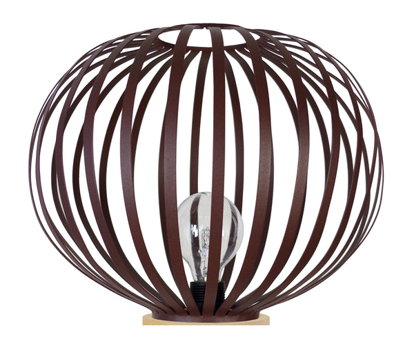 Lampe a poser TOSEL LAM.DAVOS,métal , H35xD36xP36  cm.