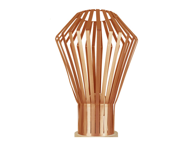 Lampe a poser TOSEL LAM. ZURICK,métal, H43xD27xP27  cm.