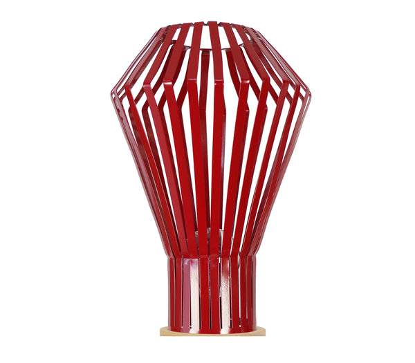 Lampe a poser TOSEL LAM. ZURICK,métal, H43xD27xP27  cm.