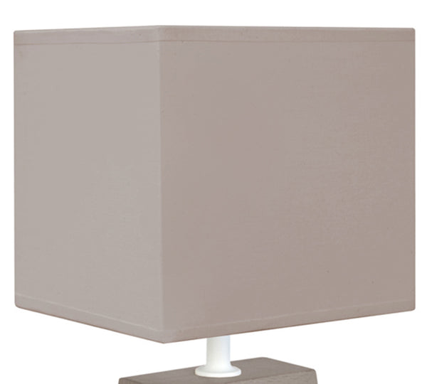 Lampe de chevet TOSEL MIKELLI,bois, tissu H49xD22xP22  cm.