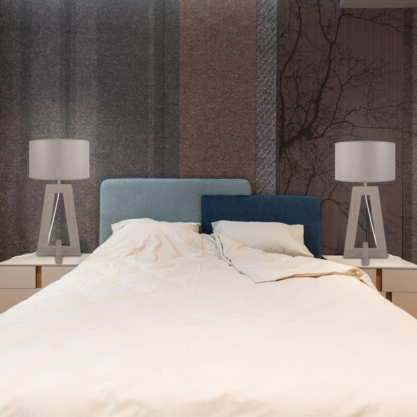 Lampe a poser TOSEL VILI A, Bois H54xD25xP25  cm.