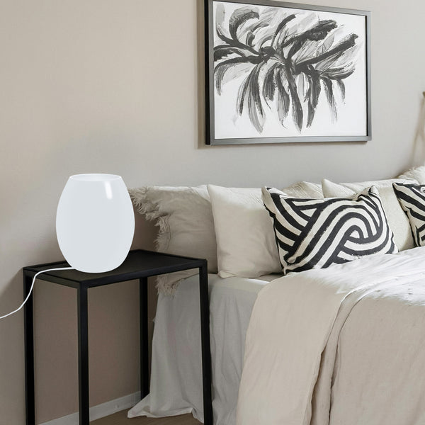 Lampe de chevet TOSEL AGG,verre , H16xD13,5xP13,5  cm.